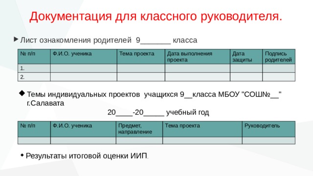 Зачем проект в 9 классе