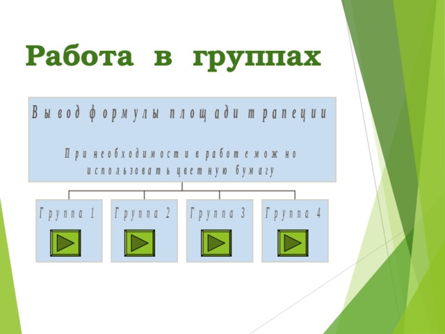 Работа в группах 