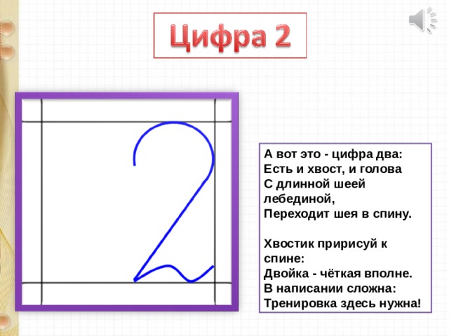 Письмо цифр презентация