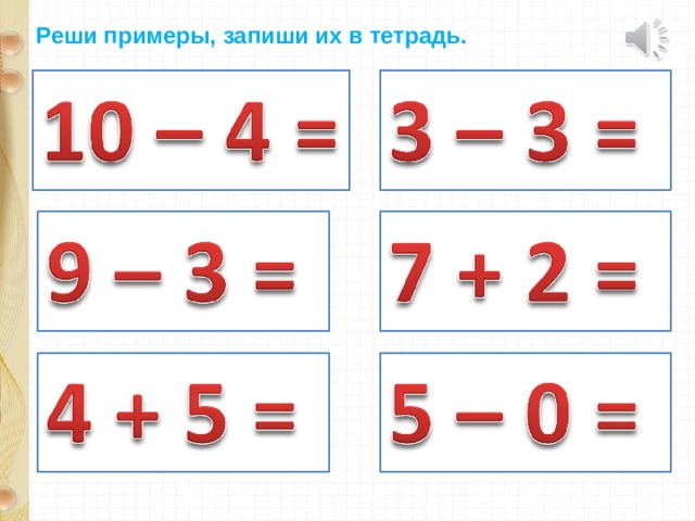 Правила записи математических задач в тетради для учеников 1 класса