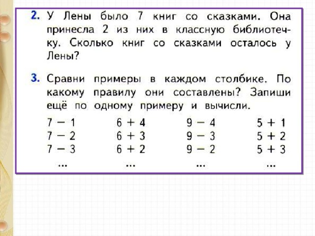 Вычитание чисел 4 класс