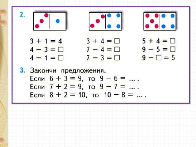 Связь между суммой и слагаемыми 1 класс школа россии презентация