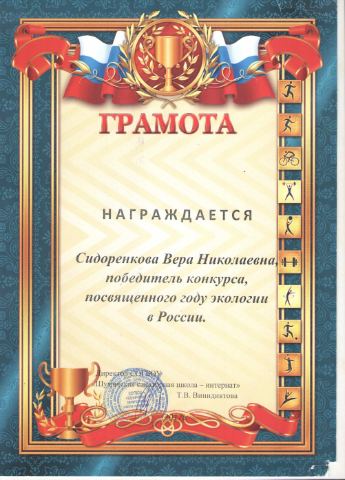 Грамота участника конкурса