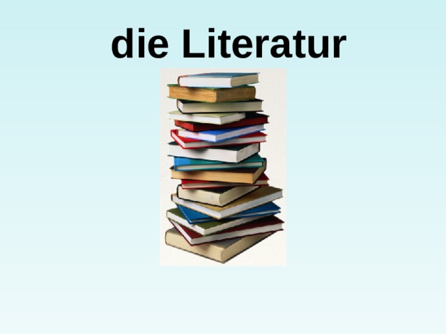  die  Literatur 