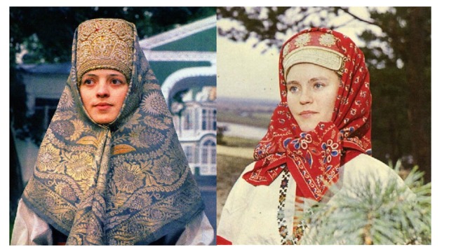 Из истории:    Платок вошёл в  гардероб русских  женщин в 17 веке 