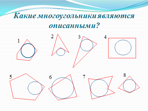 Какой многоугольник называется описанным около окружности