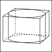 Как находить объем цилиндра описанного около призмы