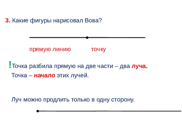 Точка прямая кривая отрезок луч презентация 1 класс моро