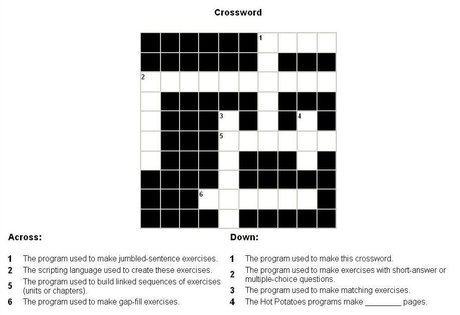 Make a crossword. Hot Potatoes кроссворд. Кроссворд на тему тестирование. Построение кроссворда для начинающих. Кроссворд картофель.