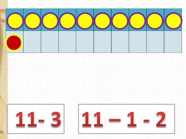 Математика 1 класс случаи вычитания 11 презентация