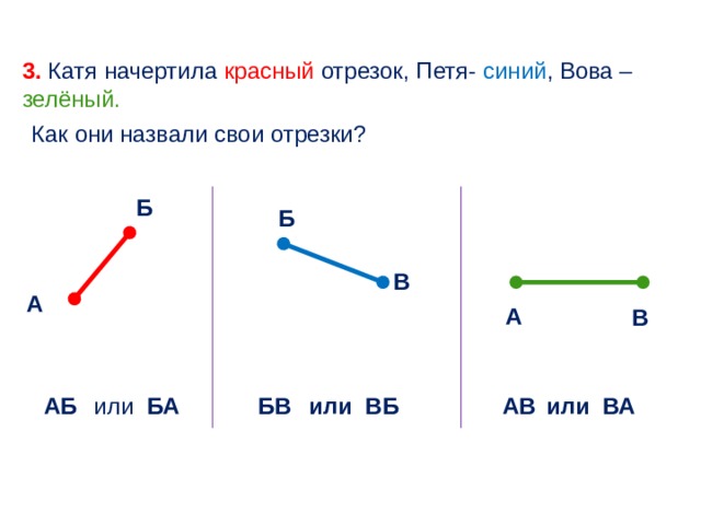 Красные отрезки