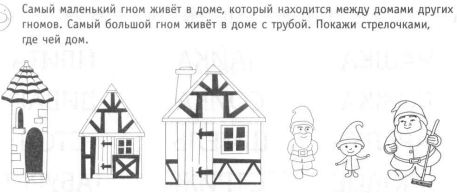 Рассели гномиков в трехэтажном доме рабочая тетрадь. Домики гномов большой маленький средний. Домик гномика. Дом в котором живет Гном. Расселим гномиков в трехэтажном доме.