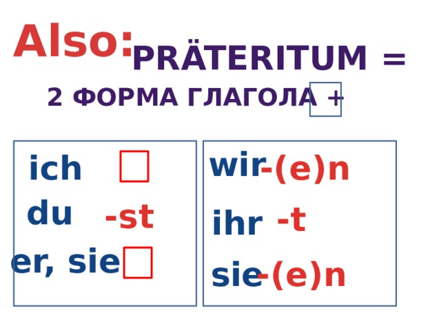 Презентация по теме претеритум