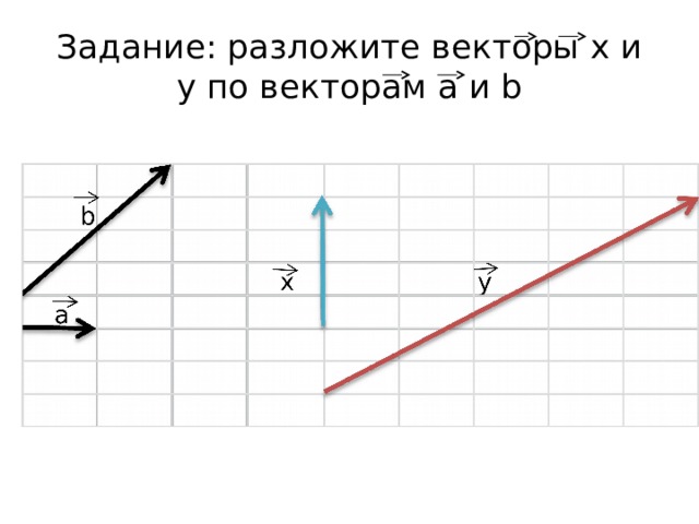 Разложить вектор по 2 векторам