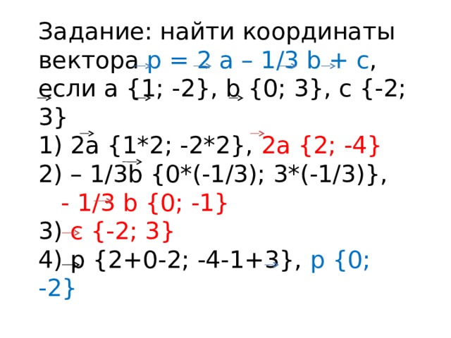 Найдите координаты вектора 2а