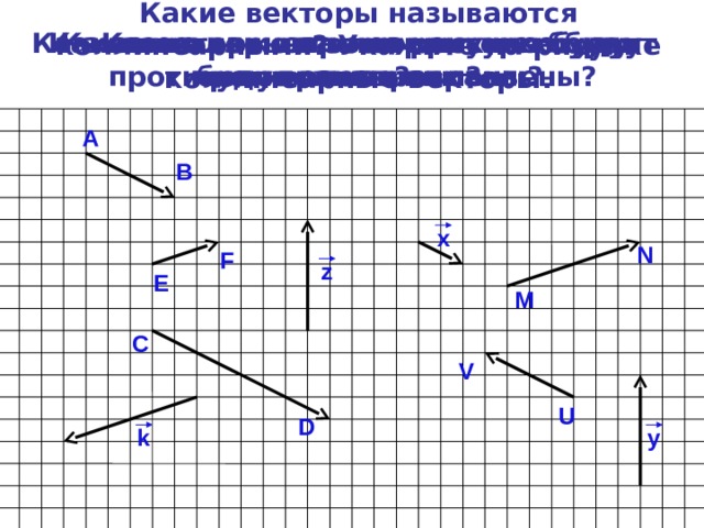 Рисунок противоположных векторов