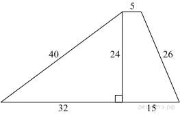 Найдите высоту трапеции изображенной на рисунке 13 5