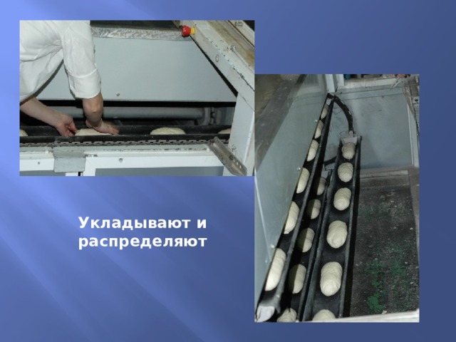 Укладывают и распределяют 