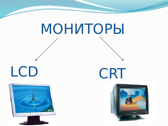 МОНИТОРЫ  CRT  LCD 