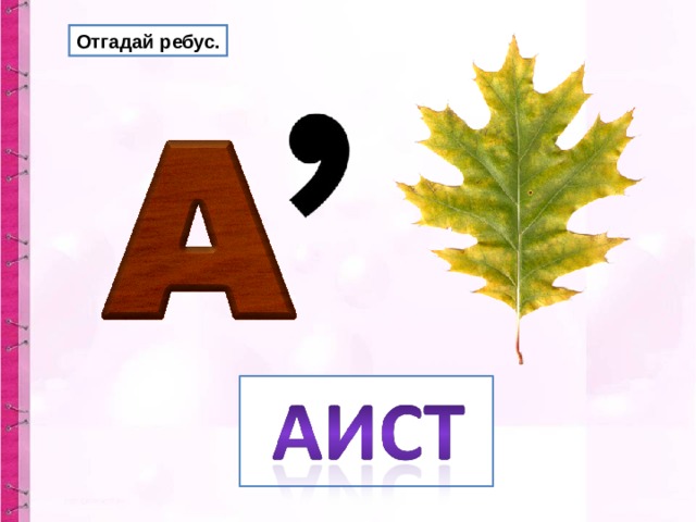 Отгадай ребус. 
