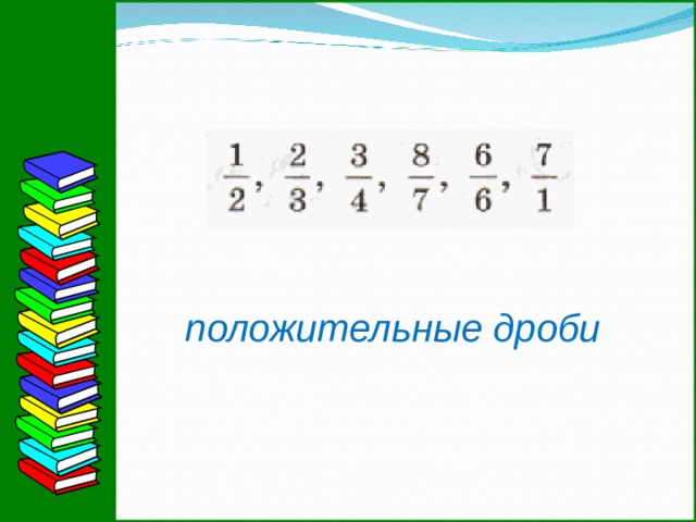 положительные дроби  