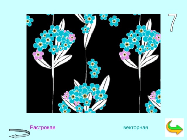  Растровая      векторная 