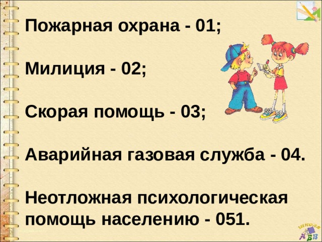 Важные телефонные номера 1 класс технология презентация