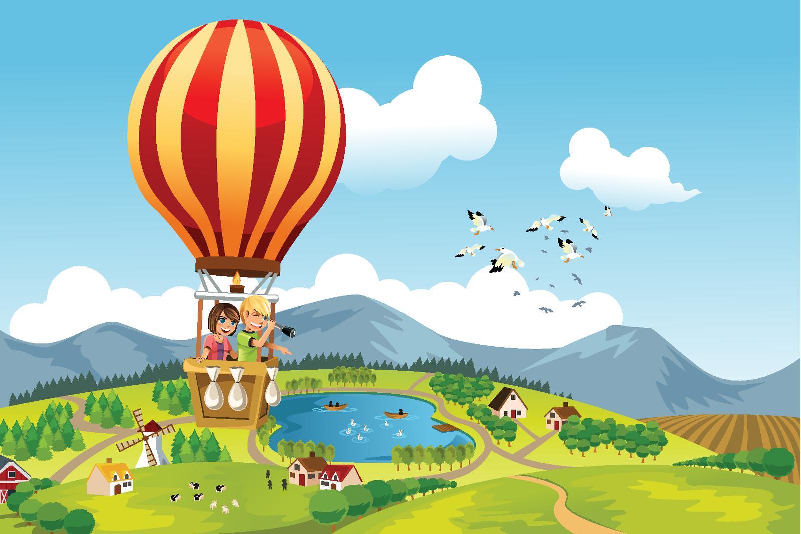 Билет на воздушный шар. Путешествие на воздушном шаре для детей. Сказочный воздушный шар. Полет на воздушном шаре рисунок. Полет на воздушном шаре мультяшный.