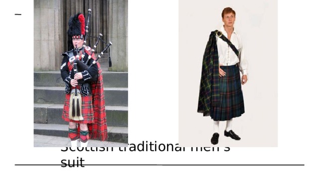 Scottish traditional men's suit 