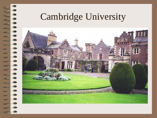 Cambridge university презентация