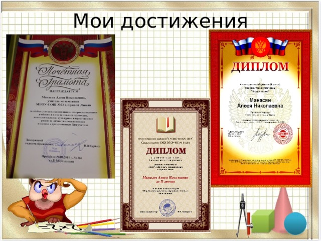 Мои достижения 
