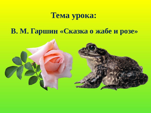 М гаршин сказка о жабе и розе