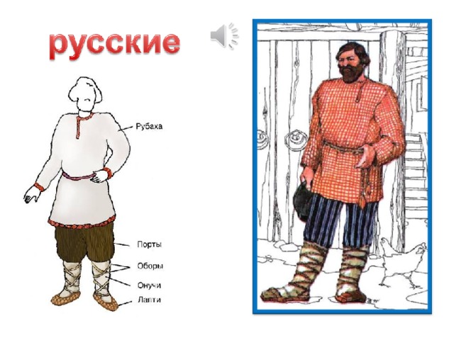 Древнерусская рубаха рисунок