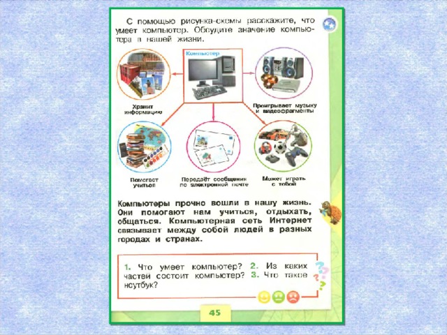 Презентация что умеет компьютер 1 класс