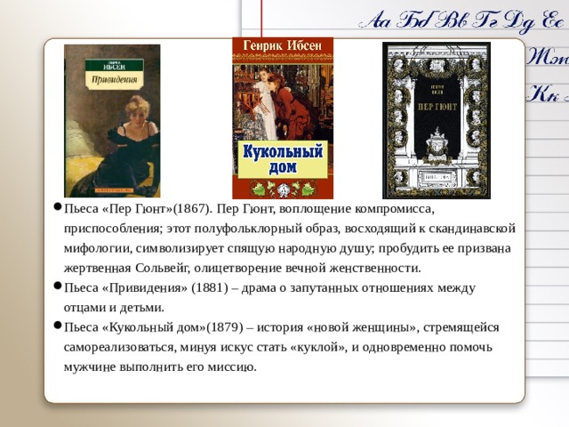 Презентация ибсен жизнь и творчество