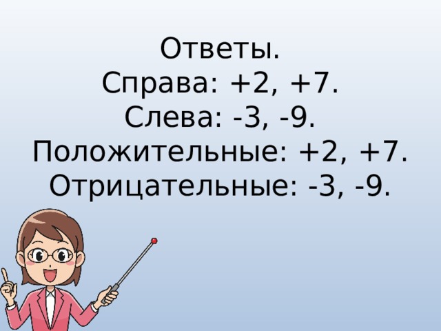 7 это отрицательное число