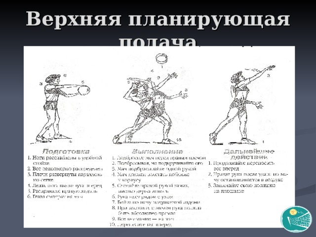 Верхняя прямая подача картинки