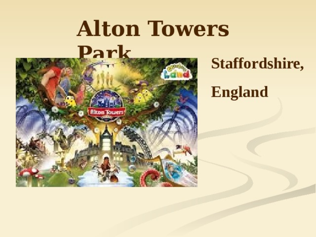 Alton towers презентация