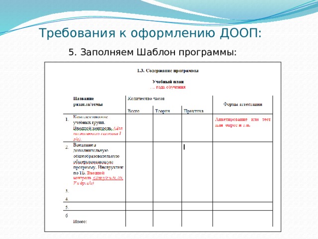 Как заполнить учебный план на 10 класс