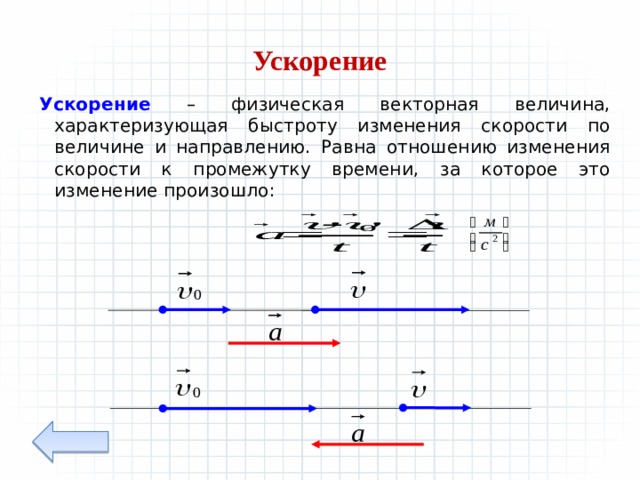 Быстроту изменения скорости по направлению