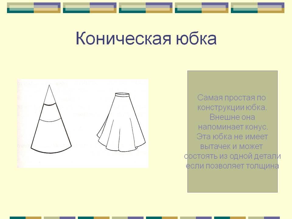 Виды юбок описание. Моделирование конической юбки. Конструкция конической юбки. Описание конической юбки. Фасоны конической юбки.