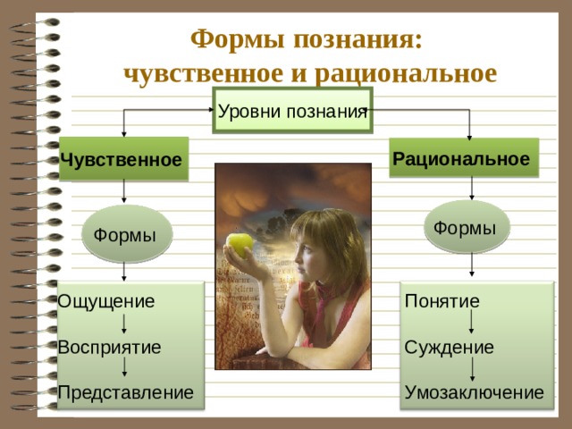 «Есть два вида познания:  одно посредством чувств,  другое – мысли»   Демокрит (греческий философ)    