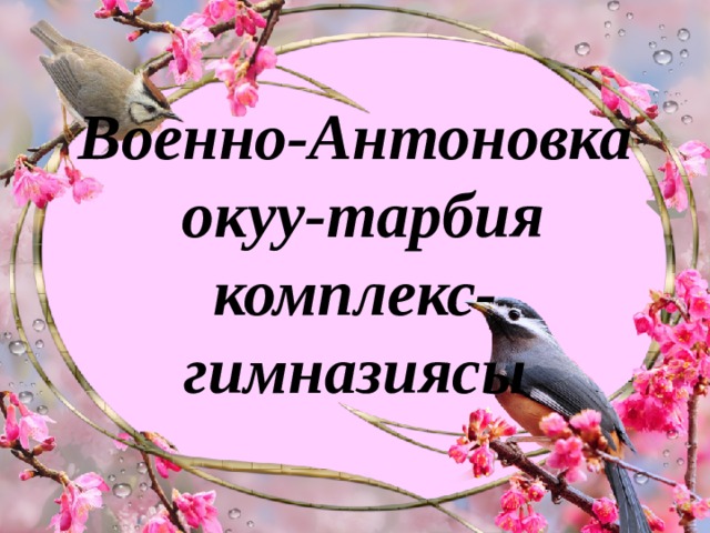 Военно-Антоновка  окуу-тарбия  комплекс-гимназиясы 