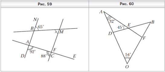 Контрольная на тему параллельные прямые сумма углов треугольника