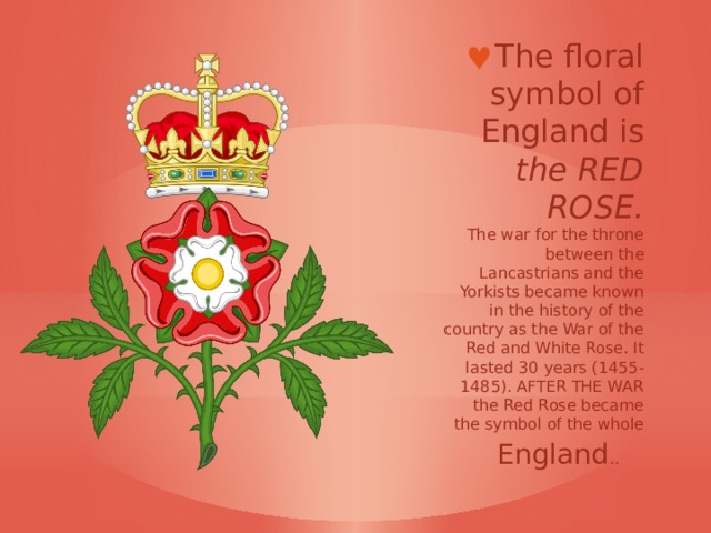 The emblem of england