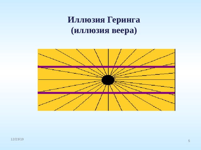 Иллюзия Геринга (иллюзия веера) 