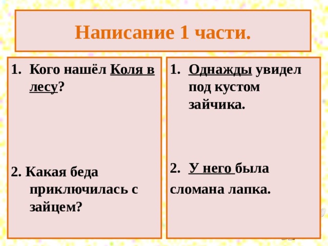 Сочинение по серии картинок 3 класс упр 180