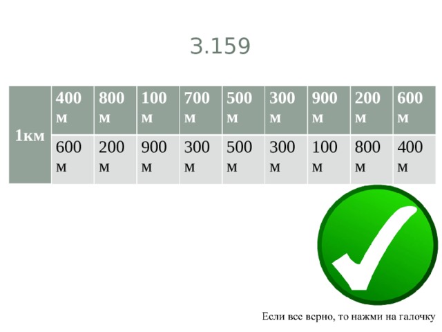 З.159 1км 400 м 600м 800м 100м 200м 900м 700м 500м 300м 500м 300м 900м 300м 100м 200м 600м 800м 400м 