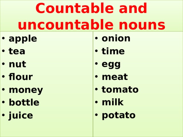 Write c for countable or uncountable