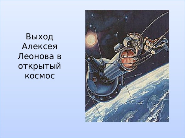 Выход Алексея Леонова в открытый космос 